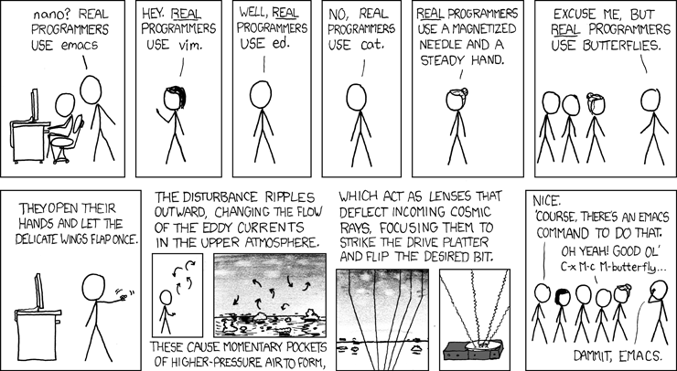 Real programmers Real programmers use butterflies to write their code
